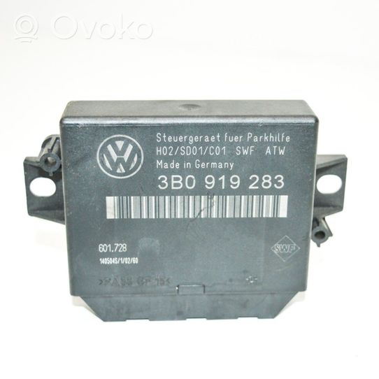 Volkswagen PASSAT B5 Pysäköintitutkan (PCD) ohjainlaite/moduuli 3B0919283