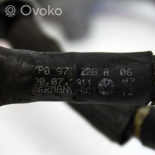Volkswagen Touareg II Câble négatif masse batterie 7P0971228A
