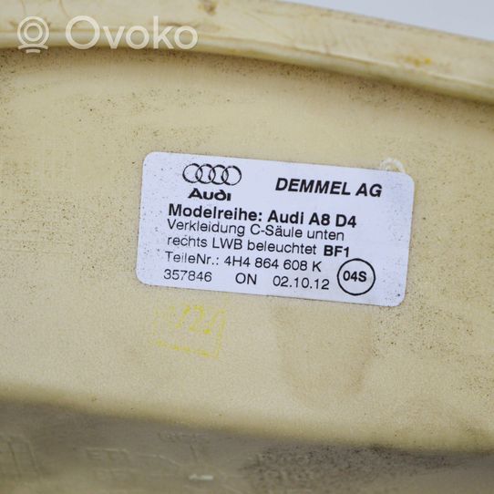 Audi A8 S8 D4 4H Garniture de marche-pieds arrière 4H4864608K