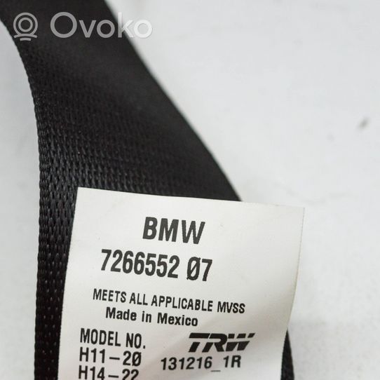 BMW X3 F25 Cintura di sicurezza posteriore 7266552