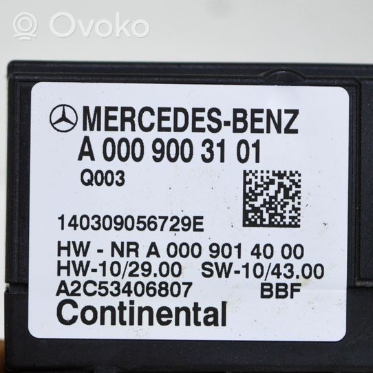 Mercedes-Benz CLA C117 X117 W117 Degalų (kuro) siurblio valdymo blokas A0009003101