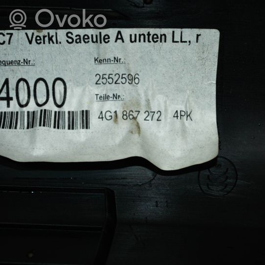 Audi A7 S7 4G Etuoven kynnyksen suojalista 4G1867272