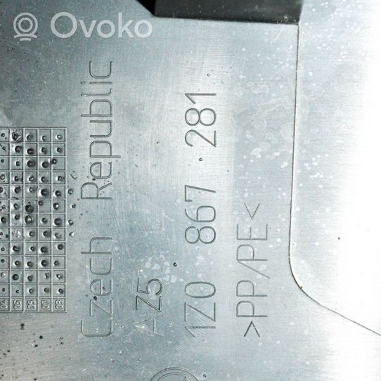Skoda Octavia Mk2 (1Z) Rivestimento montante (B) (fondo) 1Z0867281