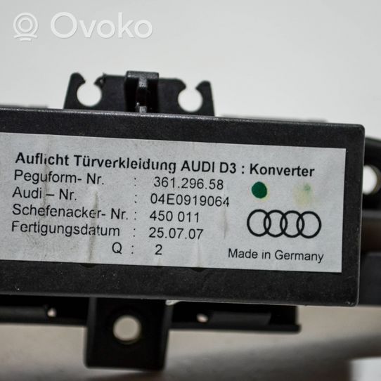 Audi A8 S8 D3 4E Muut laitteet 04E0919064