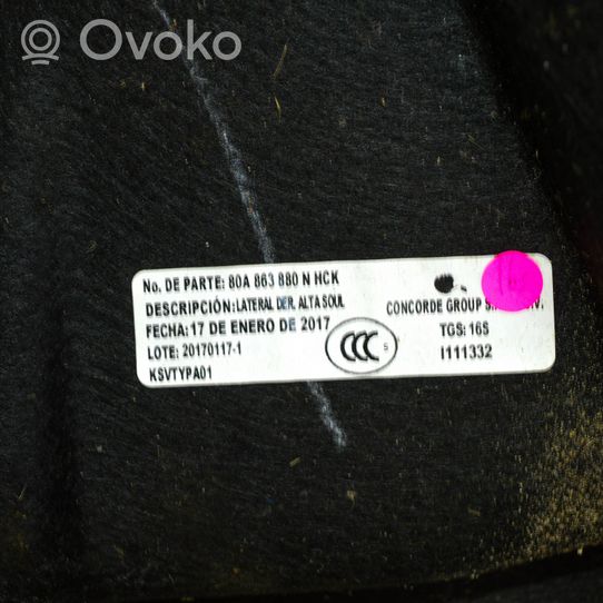 Audi Q5 SQ5 Boczek / Tapicerka / bagażnika 80A863880N