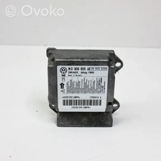 Volkswagen Scirocco Airbag control unit/module 1K0909605AE