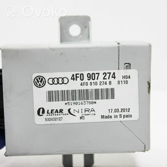 Audi Q7 4L Padangų slėgio valdymo blokas 4F0907274