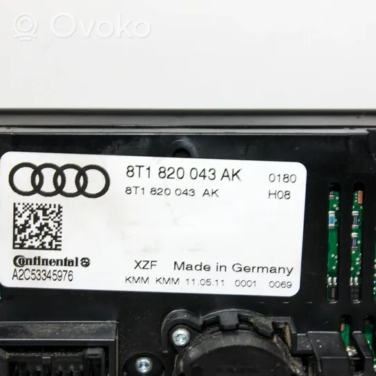 Audi Q5 SQ5 Przełącznik / Włącznik nawiewu dmuchawy 8T1820043AK