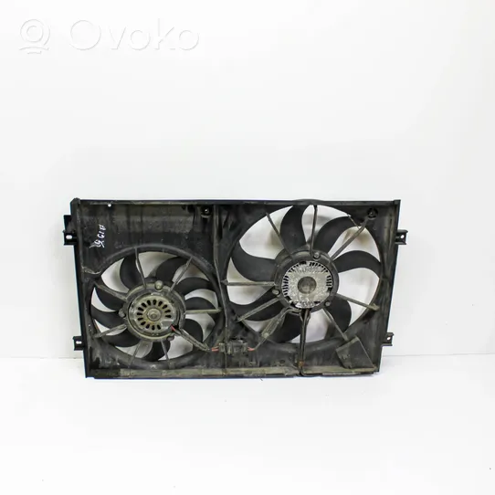 Volkswagen Touran I Radiator cooling fan shroud 1K0121207BB