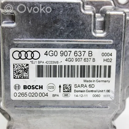 Audi A6 C7 Turvatyynyn ohjainlaite/moduuli 4G0907637B