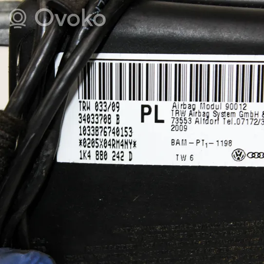 Volkswagen Golf V Poduszka powietrzna Airbag fotela 1K4880242D
