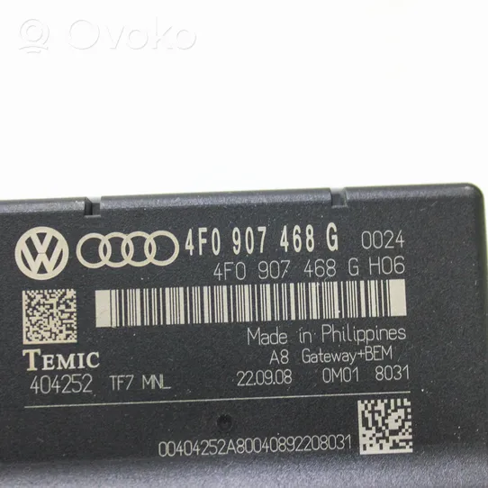 Audi A6 S6 C6 4F Modulo di controllo accesso 4F0907468G