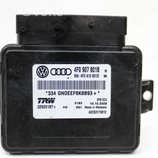 Audi A6 S6 C6 4F Takajarrun EMF-ohjainlaite/moduuli 4F0907801B