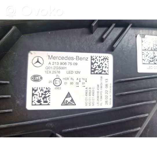 Mercedes-Benz E W213 Lampa przednia A2139067509