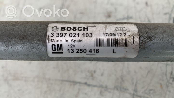 Opel Meriva B Mechanizm wycieraczek szyby przedniej / czołowej 13250416