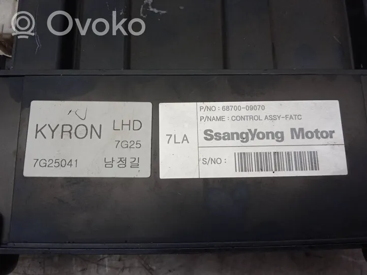 SsangYong Kyron Unité de contrôle climatique 6870009070