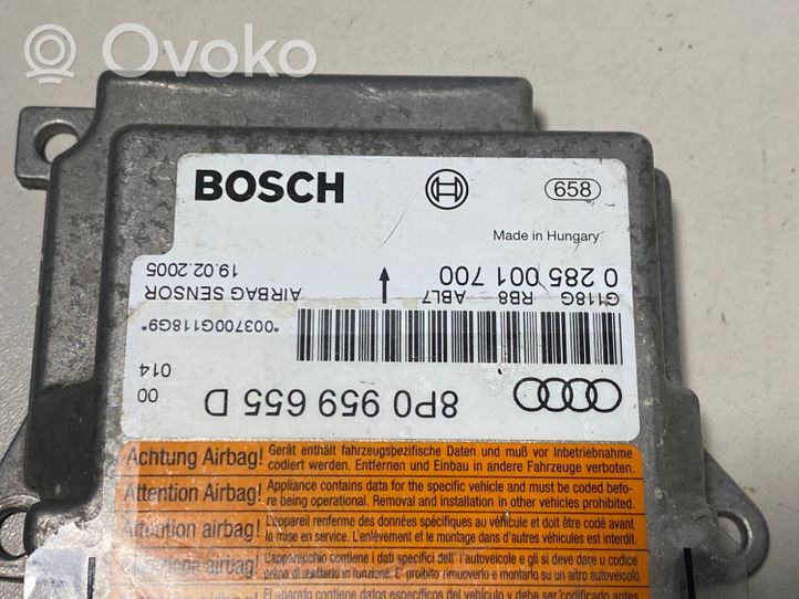 Audi A3 S3 A3 Sportback 8P Module de contrôle airbag 8P0959655D