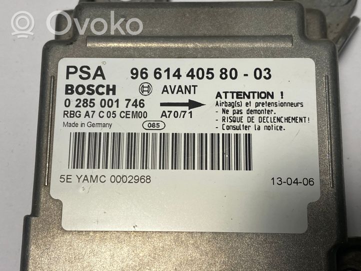 Peugeot 207 Module de contrôle airbag 966144058003