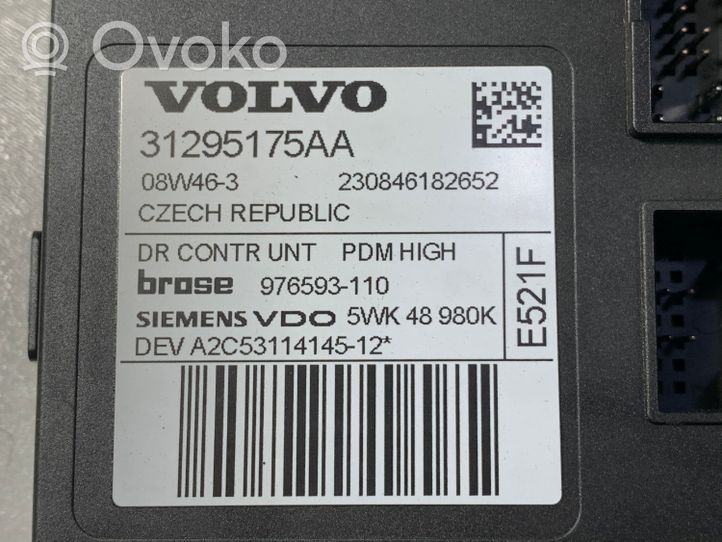 Volvo C30 Moteur de lève-vitre de porte avant 31295175AA