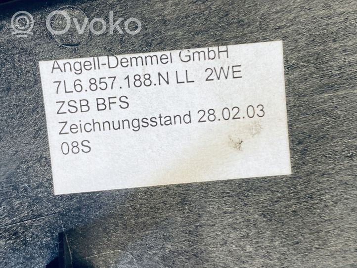 Volkswagen Touareg I Boîte à gants garniture de tableau de bord 7L6858969
