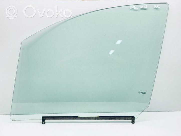 Opel Agila B Front door window glass four-door 93168657