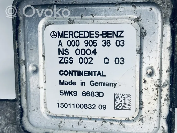 Mercedes-Benz S W222 Sonde lambda A0009053603