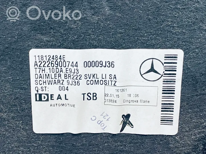 Mercedes-Benz S W222 Tavaratilan sivuverhoilu A2226900744