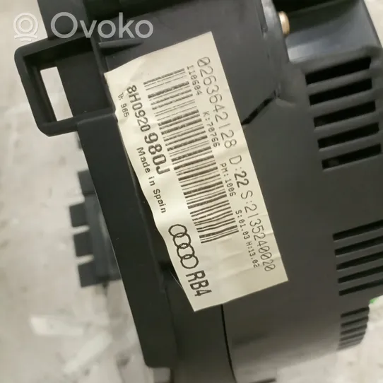 Audi A4 S4 B6 8E 8H Tachimetro (quadro strumenti) 