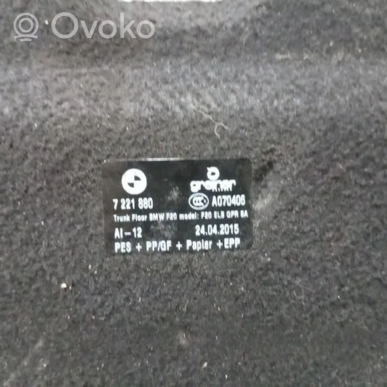 BMW 1 F20 F21 Trunk/boot floor carpet liner 