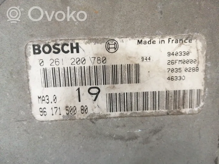 Peugeot 106 Sterownik / Moduł ECU 