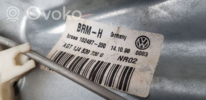Volkswagen Golf IV Mécanisme lève-vitre de porte arrière avec moteur 1J4839756A