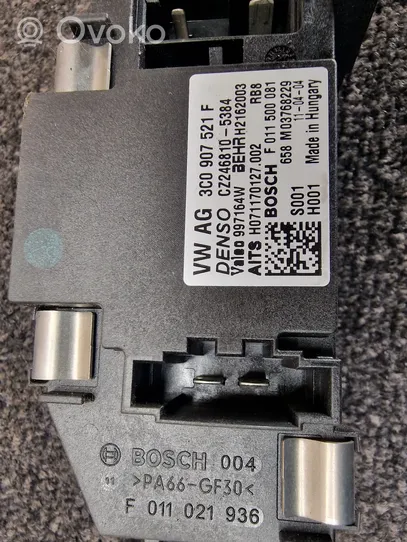Volkswagen PASSAT B7 Lämpöpuhaltimen moottorin vastus 3C0907521F