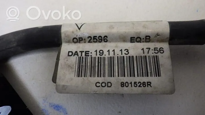 Opel Movano B Cavo negativo messa a terra (batteria) 801526R