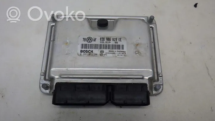 Skoda Superb B5 (3U) Komputer / Sterownik ECU silnika 038906019KE