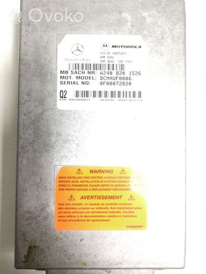 Mercedes-Benz S W220 Äänikomentojen ohjainlaite A2408201526