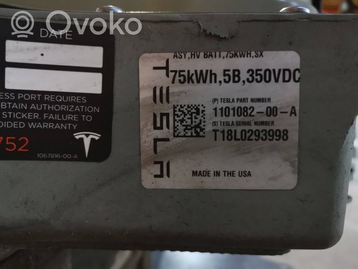 Tesla Model X Bateria pojazdu hybrydowego / elektrycznego 110108200A