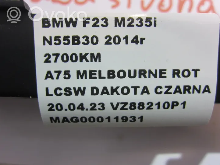 BMW 2 F22 F23 Listello di supporto del sottoporta 7388351