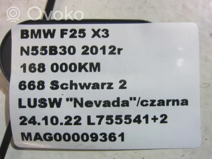 BMW X3 F25 Wygłuszanie pod deską rozdzielczą 9175061