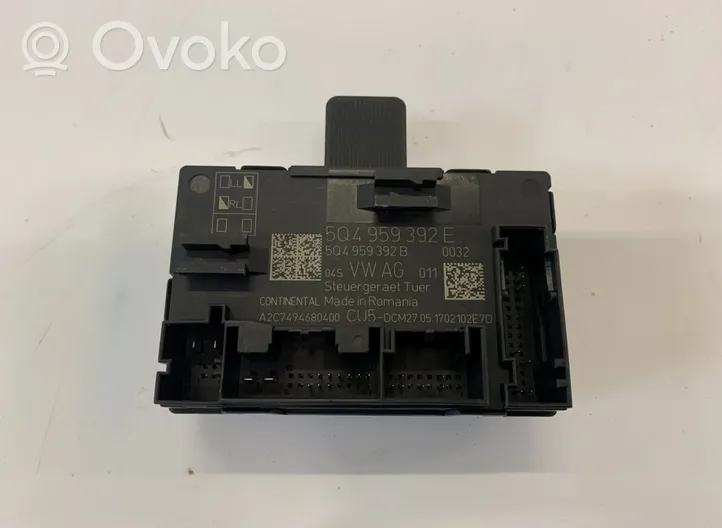 Skoda Octavia Mk3 (5E) Oven ohjainlaite/moduuli 5Q4959392E