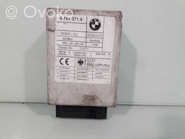 BMW 7 E38 Module de pression des pneus 67513719