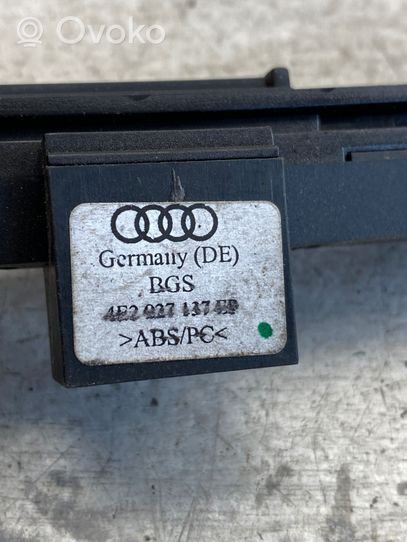 Audi A8 S8 D3 4E Interrupteur feux de détresse 4e2927137