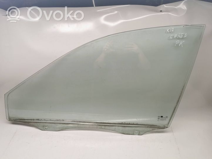 KIA Carens I Front door window glass four-door 43R00107