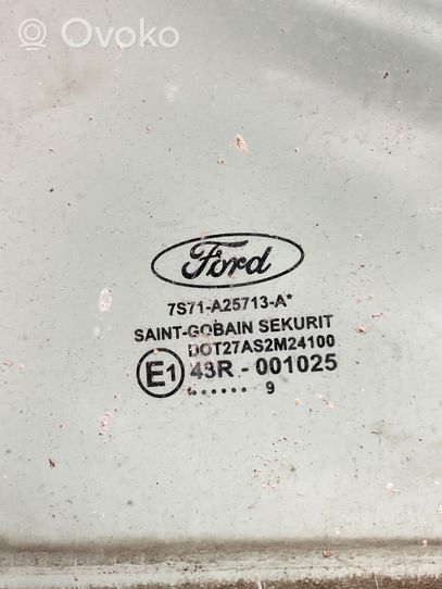 Ford Mondeo MK IV Vetro del finestrino della portiera posteriore 7S71A25713A