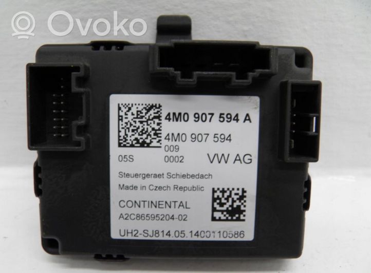 Audi A4 S4 B9 Unité de commande / module de toit ouvrant 4M0907594A