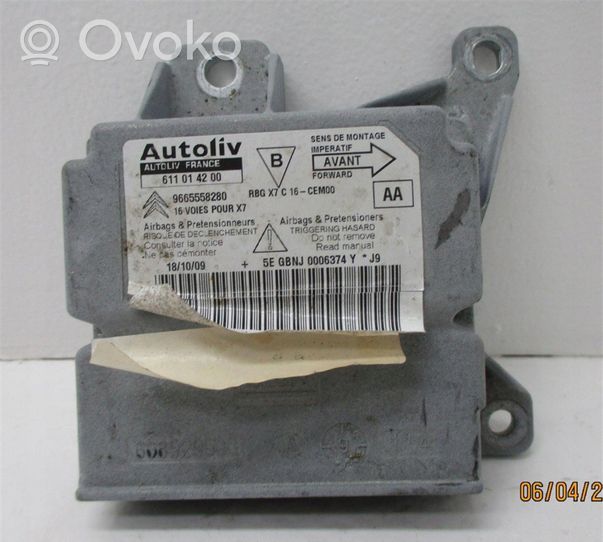 Citroen C3 Module de contrôle airbag 9665558280