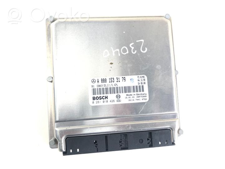 Mercedes-Benz A W168 Calculateur moteur ECU A0001533179