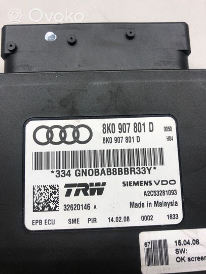 Audi A4 S4 B8 8K Modulo di controllo del freno a mano 8K0907801D