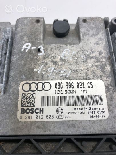 Audi A3 S3 8P Engine control unit/module 03G906021CS