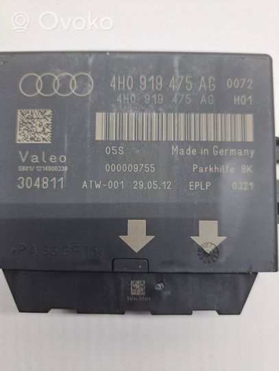 Audi A6 C7 Pysäköintitutkan (PCD) ohjainlaite/moduuli 4H0919475AG