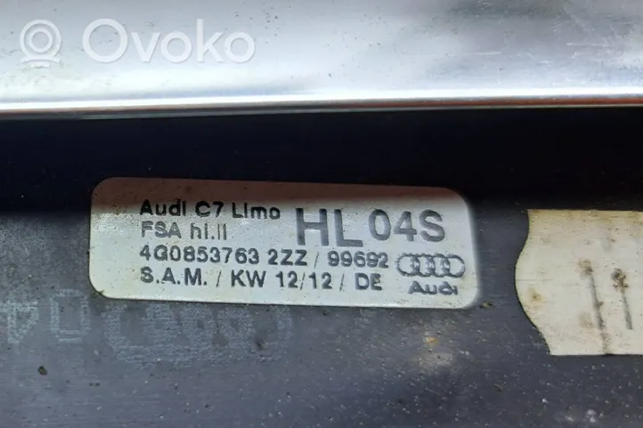 Audi A6 S6 C7 4G Takaoven lasin muotolista 4G0853763